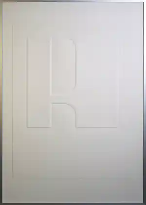Harry van Kuyk - Reliëfdruk, Letter R - Ingelijst verkocht voor € 250!
