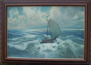 Lambertus de Jong - Zeegezicht. kopen? Bied vanaf 120!