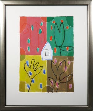 Harrie Gerritz - Gouache, Zonder titel - Ingelijst kopen? Bied vanaf 250!