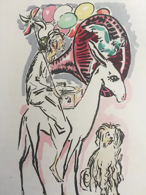 Kees van Dongen - Pochoir - De ezelrijdster kopen? Bied vanaf 300!