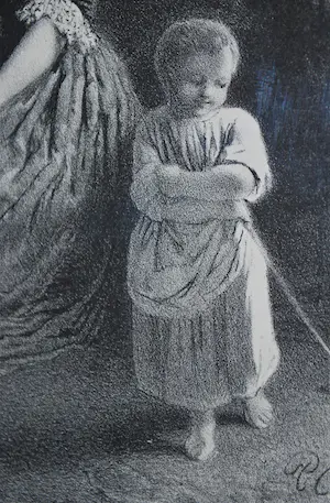 Reinier Craeyvanger - Familiescene met violist - litho kopen? Bied vanaf 45!