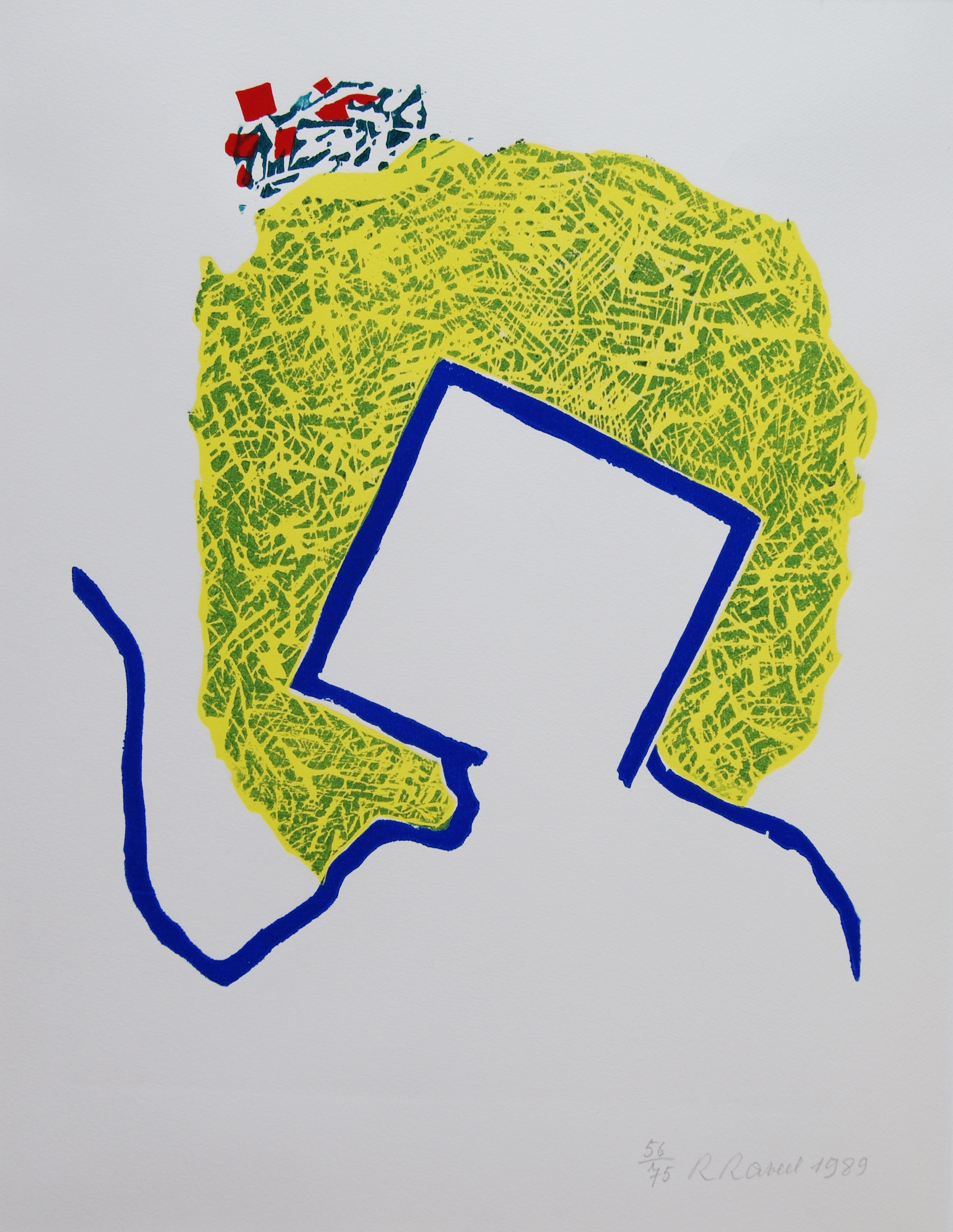 Roger Raveel - Nog een beetje mens - 1989 - oplage 56/75 verkocht voor € 575!