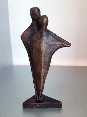 Jos Gielen - Bronzen beeld "Samen" verkocht voor € 35!