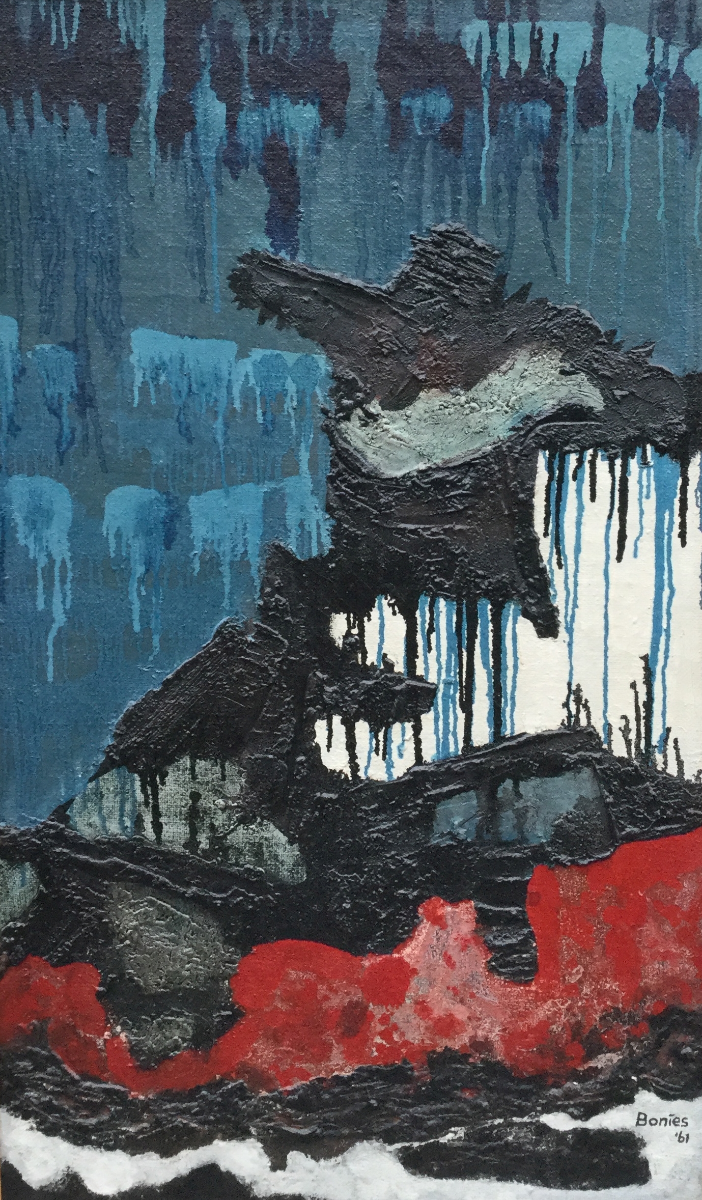 Bob Bonies - C2327 Abstracte compositie verkocht voor € 400!