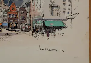 Buy Jan Korthals - Aquarel: Grote markt in Nijmegen - 1963? Bid from 115!