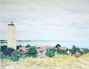 Frans Room - Vuurtoren – Brandaris – Terschelling - kleurzeefdruk oplage 150 verkocht voor € 55!