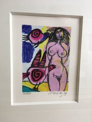 Corneille - 4 stuks prachtig ingelijste Corneille ‘s kopen? Bied vanaf 485!