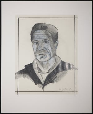 Ad Gerritsen - Potloodtekening, (Zelf)portret kopen? Bied vanaf 40!