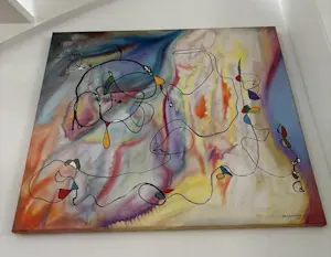 Justus Dick Bakhuizen van den Brink - Kleurrijk, abstract werk kopen? Bied vanaf 200!