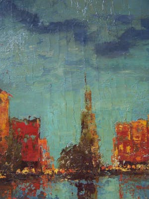 Niet of onleesbaar gesigneerd - Bloemenmarkt in Amsterdam (gesigneerd Willemse) kopen? Bied vanaf 1!