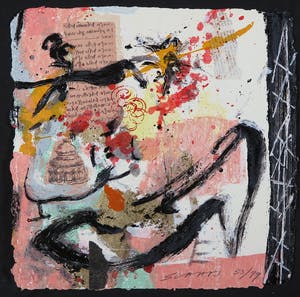 Miriam Slaats - Map met drie zeefdrukken, Alle kennis komt voort uit onze zintuigen kopen? Bied vanaf 1!