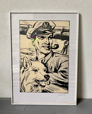 Pieter Kuhn - Kapitein Rob met hond Skip kopen? Bied vanaf 50!