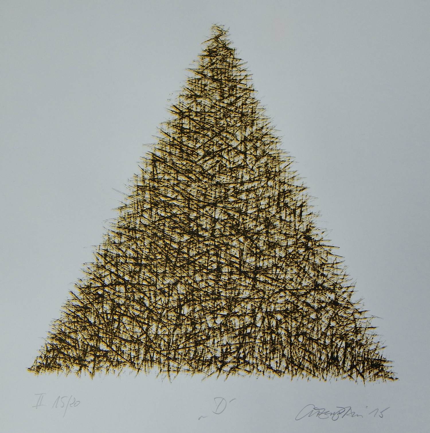 Jörg Steinbach - Siebdruck "D" 2015, handsigniert und nummeriert, Auflage nur 20 Exemplare kopen? Bied vanaf 60!