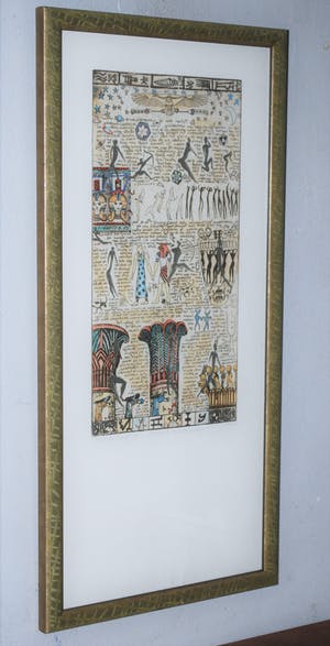 Gea Karhof - Song of the universe (Egypte) - handgekleurde ets, oplage 100 kopen? Bied vanaf 50!