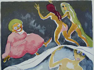 Kees van Dongen - Gravure 1001 nacht: 'Canne -à-sucre et About-Hassan ressuscités' kopen? Bied vanaf 10!
