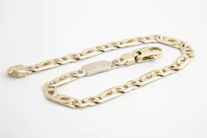 121 -  14 karaats geel-gouden armband - anker / marine schakel - gekeurd kopen? Bied vanaf 280!