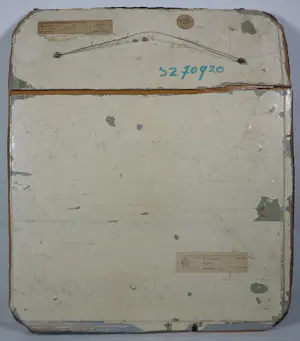 Pieter Kortekaas - Wandobject/reliëf van zink en koper op hout, Seance kopen? Bied vanaf 150!