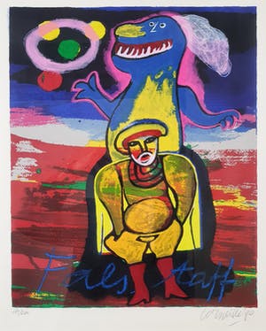 Corneille - Falstaff (heldere kleurenzeefdruk in fraaie lijst) kopen? Bied vanaf 1!