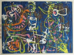 Hans Ittmann - Ingelijst, olieverf op papier , Optie – 47 x 57 cm - ca. 1955-1960 kopen? Bied vanaf 1!