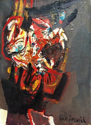 Zvi Mairovich - Compositie, olieverf op doek (laatste keer!) kopen? Bied vanaf 1!