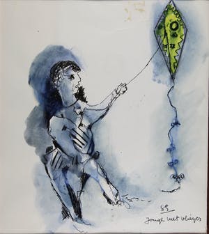 Gérard Grassère - Jongen met vlieger kopen? Bied vanaf 15!