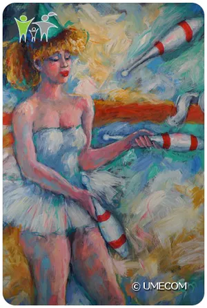Annemarie de Groot - Acryl op Canvas / Circus kopen? Bied vanaf 450!