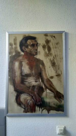 Niet of onleesbaar gesigneerd - Zonder Titel, "Man in onderbroek" kopen? Bied vanaf 1!