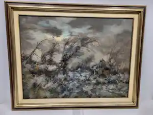 Theodorus van Oorschot - Boerderij in winters landschap vendu pour 65€ !