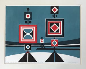 Gijsbert Jan van Koppenhagen - Kleurenhoutsnede - 1974 - 7/30 - Gesigneerd kopen? Bied vanaf 55!