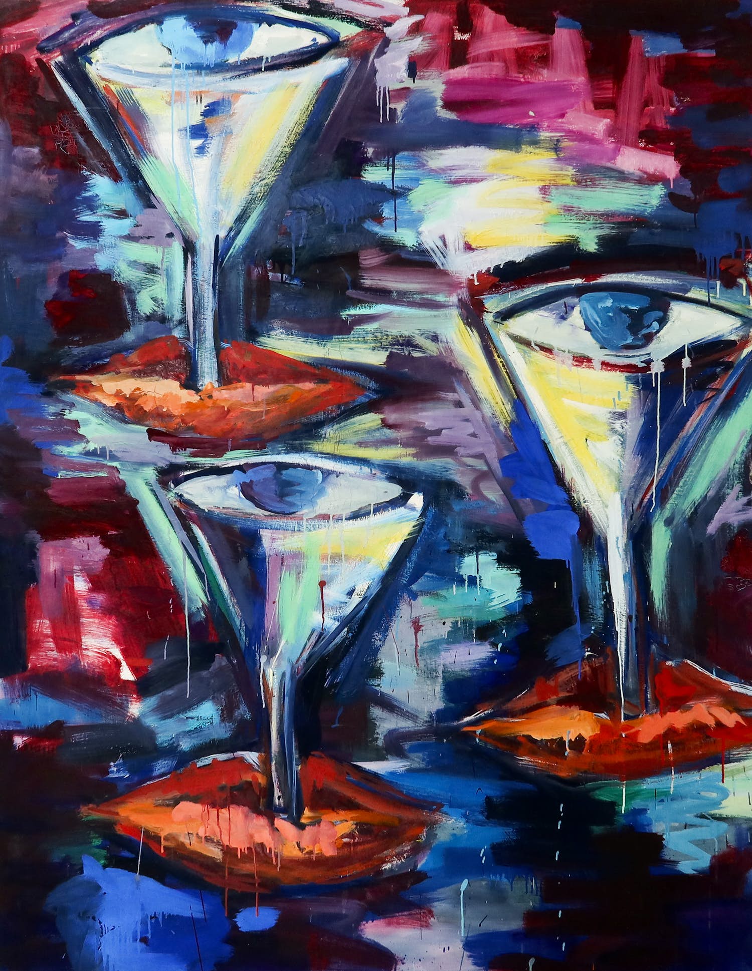 Hans Veneman - Olieverf op doek, Verlangen (Zeer groot) verkocht voor € 1!