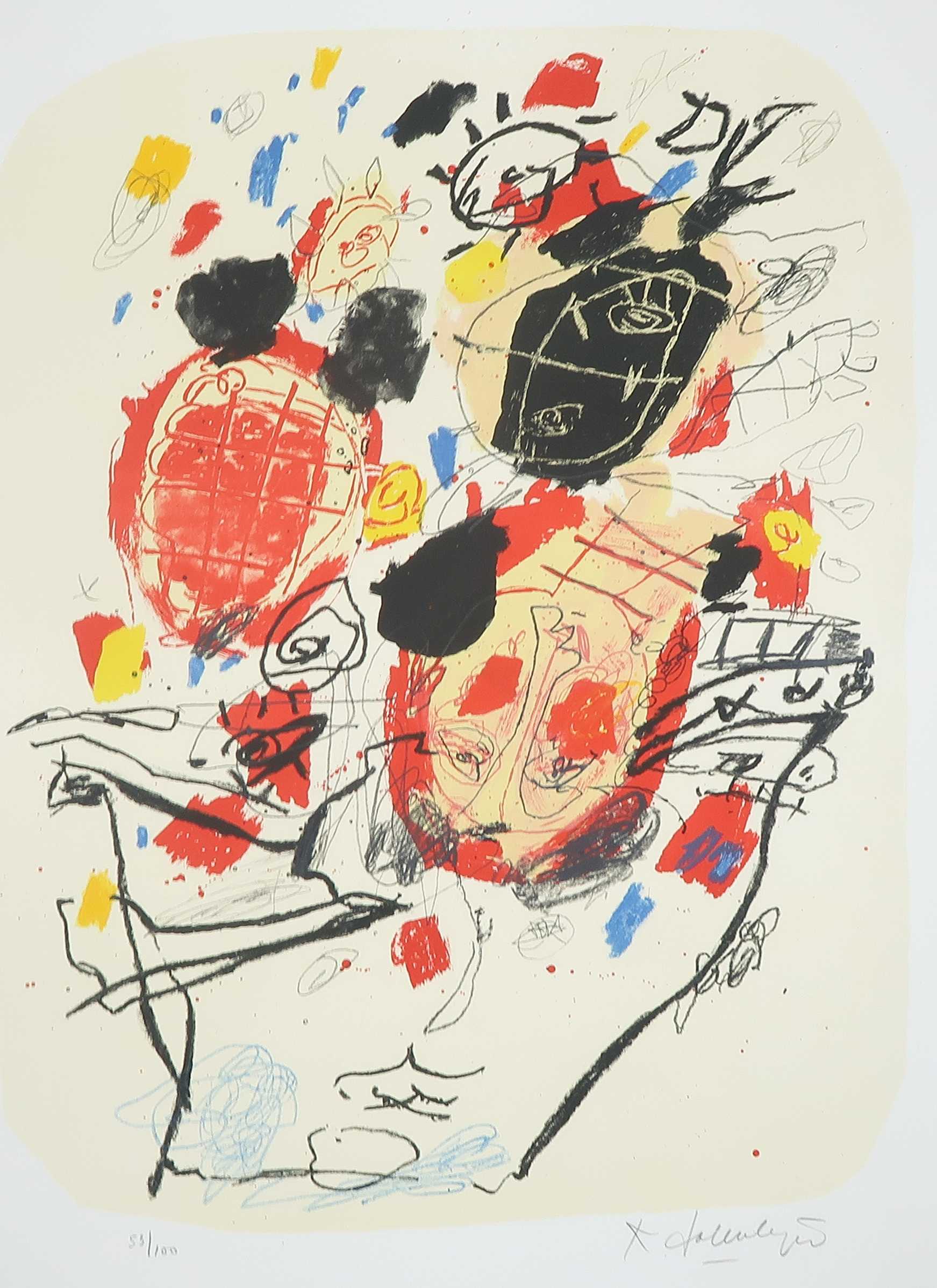 Kees Salentijn - Zeefdruk, Zonder titel kopen? Bied vanaf 40!