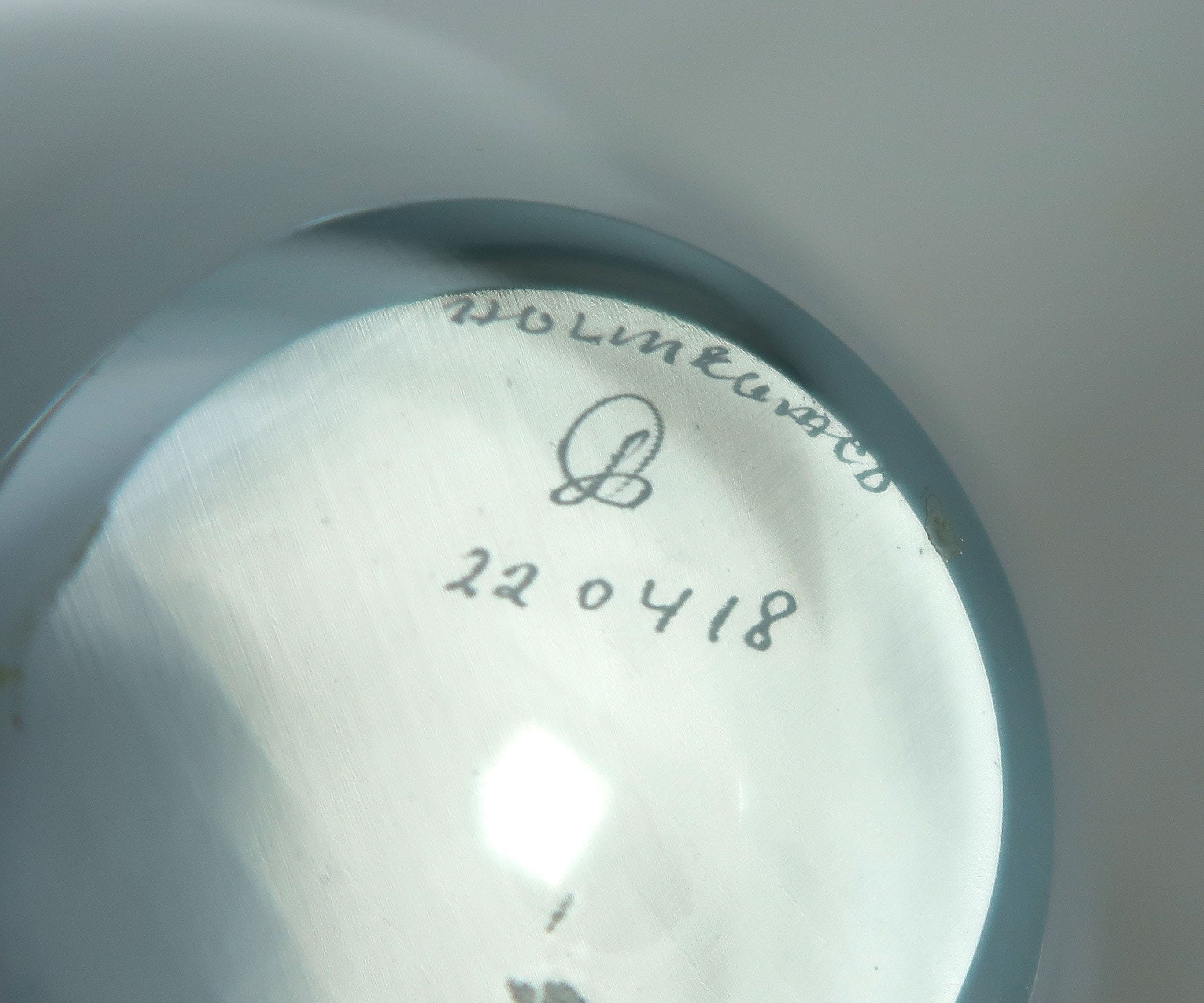 Per Lutken - Kristalglas, Blauw schaaltje, uitgevoerd door Holmegaard kopen? Bied vanaf 20!