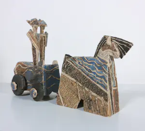 Antoinette Lanser - Keramiek, Koets met Koningspaar kopen? Bied vanaf 100!