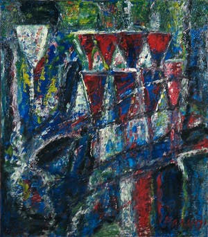 Pieter Haan - Acryl op doek, Feestelijke droom kopen? Bied vanaf 1!