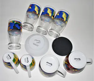 Corneille - divers serviesgoed (15x) en een monografie kopen? Bied vanaf 50!