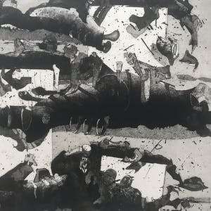 Jan Prins - Zeldzame ets - gesigneerd - 1/7 - 1990 kopen? Bied vanaf 25!