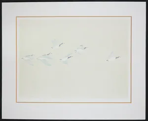 Lidwien Chorus - Litho, Vlucht Brandganzen II kopen? Bied vanaf 1!