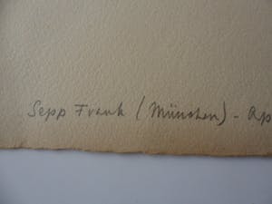 Sepp Frank - Ets. Titel. "Apostel Markus". kopen? Bied vanaf 15!