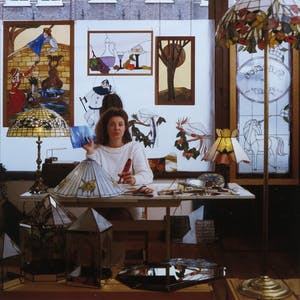 Paul Huf - Foto, Regine Missfelder, Glas-in-lood maakster - Ingelijst kopen? Bied vanaf 1!