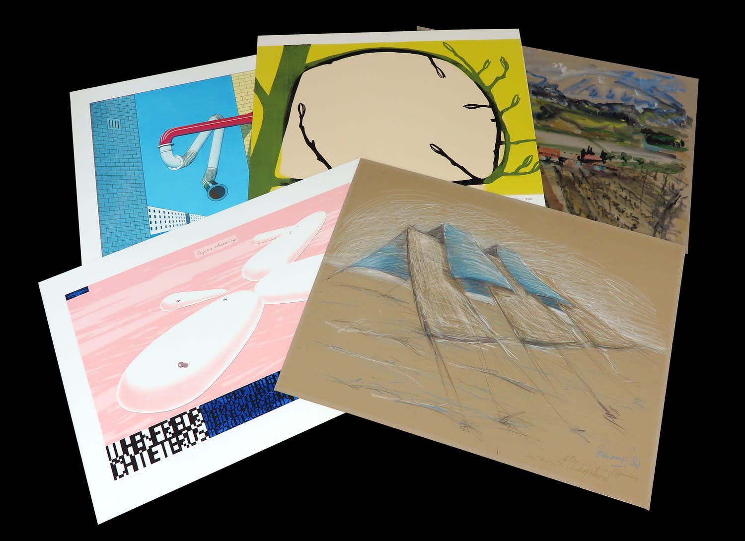 Marinus Fuit - en andere! - Lot van 10 werken op papier kopen? Bied vanaf 1!
