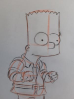 Matt Groening - originele productie tekening, The Simpsons, Bart kopen? Bied vanaf 60!