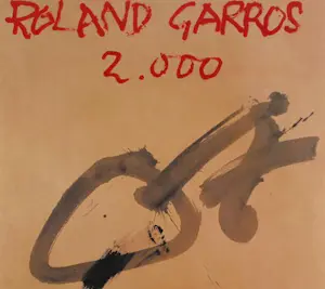 Antoni Tapies - Kleurenoffset-litho. Affiche: ROLAND GARROS 2000 (zeldzaam) kaufen? Bieten Sie von 59!
