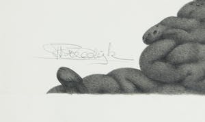 Peter Breedijk - Zeer gedetailleerde potloodtekening, Fantasiefiguren kopen? Bied vanaf 100!