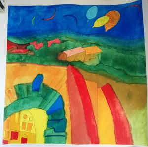 Susan Schildkamp - La Terra Promessa, litho, gelimiteerde oplage 16/45 verkocht voor € 79!