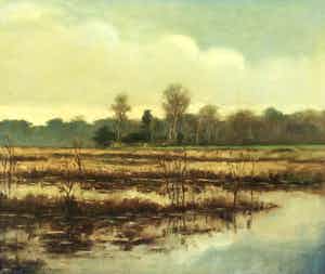 Emanuel van der Ven - C4806-7, Zandvlakte bij het Wasmeer Hilversum verkocht voor € 100!