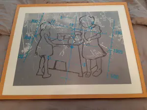 Anne Semler - Zeefdruk, Fornuisje - Ingelijst kopen? Bied vanaf 45!