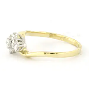 14k bicolour gouden ring met briljant geslepen diamant tot. 0.25ct – F/G - VS/SI kaufen? Bieten Sie von 275!