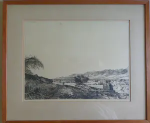 Aat Veldhoen - LANDSCHAP / ZW-W ETS / 46x54cm / KADER / SIG / 1961 kopen? Bied vanaf 35!