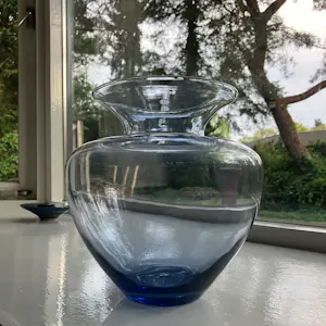 Andries Dirk Copier - Leerdam vaas - blauw/grijs kopen? Bied vanaf 25!