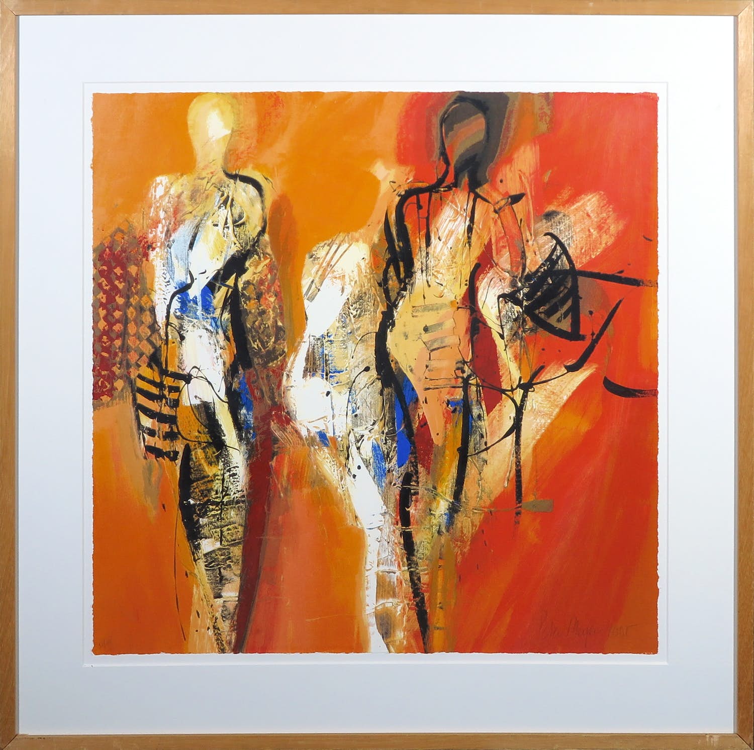 Peter Meijer - Zeefdruk, Zonder titel 3 - Ingelijst verkocht voor € 50!